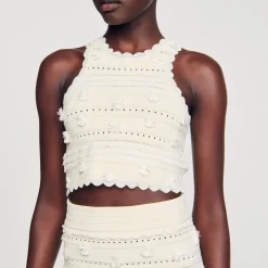 Sandro Paris Conjuntos-Top De Malha Recortada