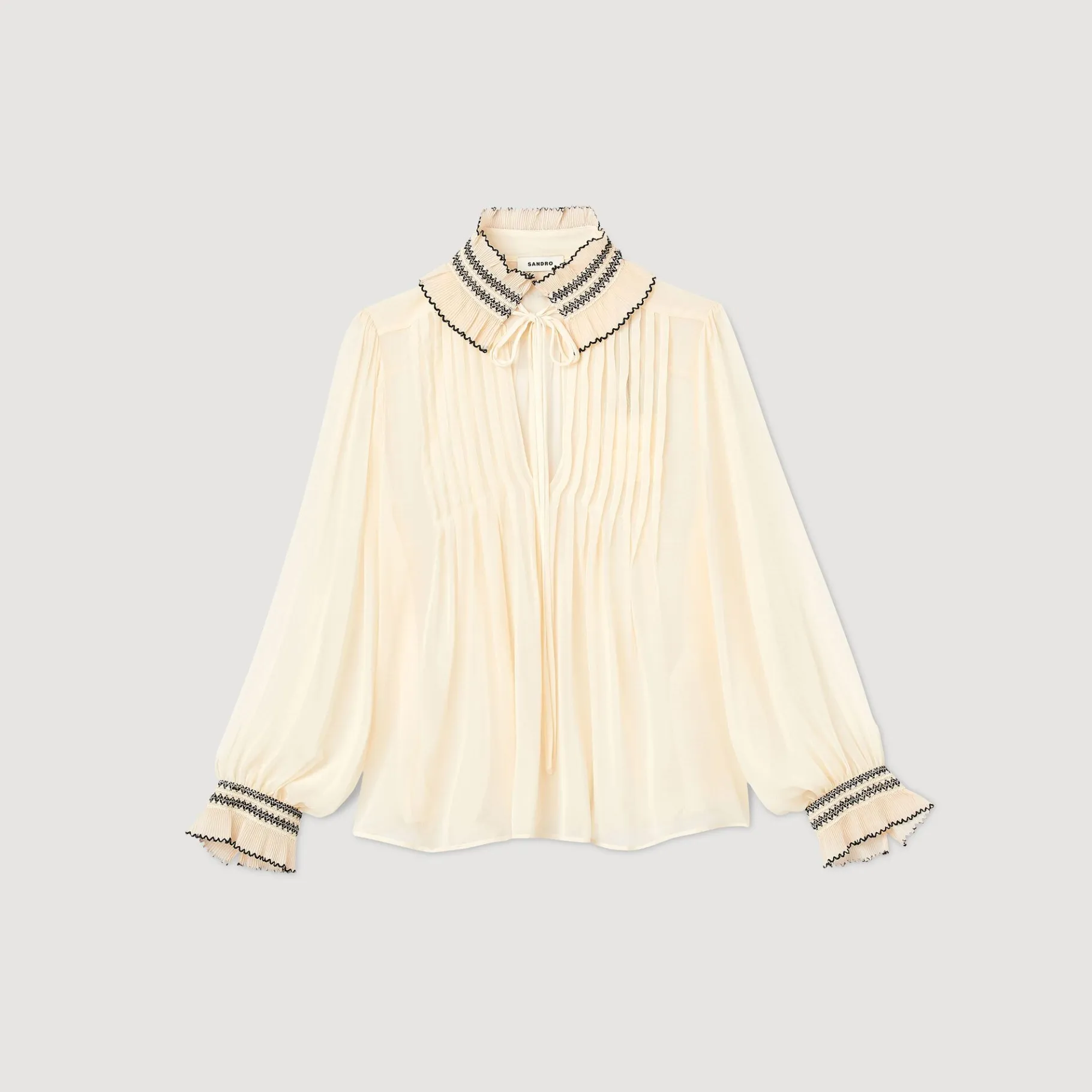 Sandro Paris Tops E Camisas-Top De Musselina