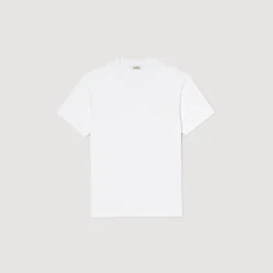 Sandro Paris Camisetas E Pólos-T-Shirt De Algodao Com Flor