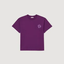 Sandro Paris Camisetas E Pólos-T-Shirt De Algodao Com Flor