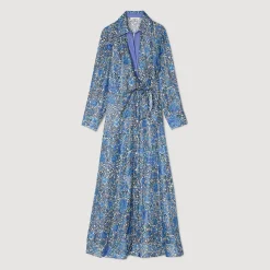 Sandro Paris Vestidos-Vestido Camisa Midi Com Flores