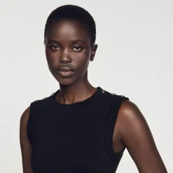 Sandro Paris Vestidos-Vestido Curto Bicolor