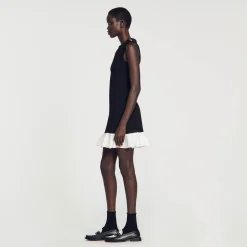 Sandro Paris Vestidos-Vestido Curto Bicolor