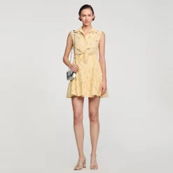 Sandro Paris Vestidos-Vestido Curto Bordado