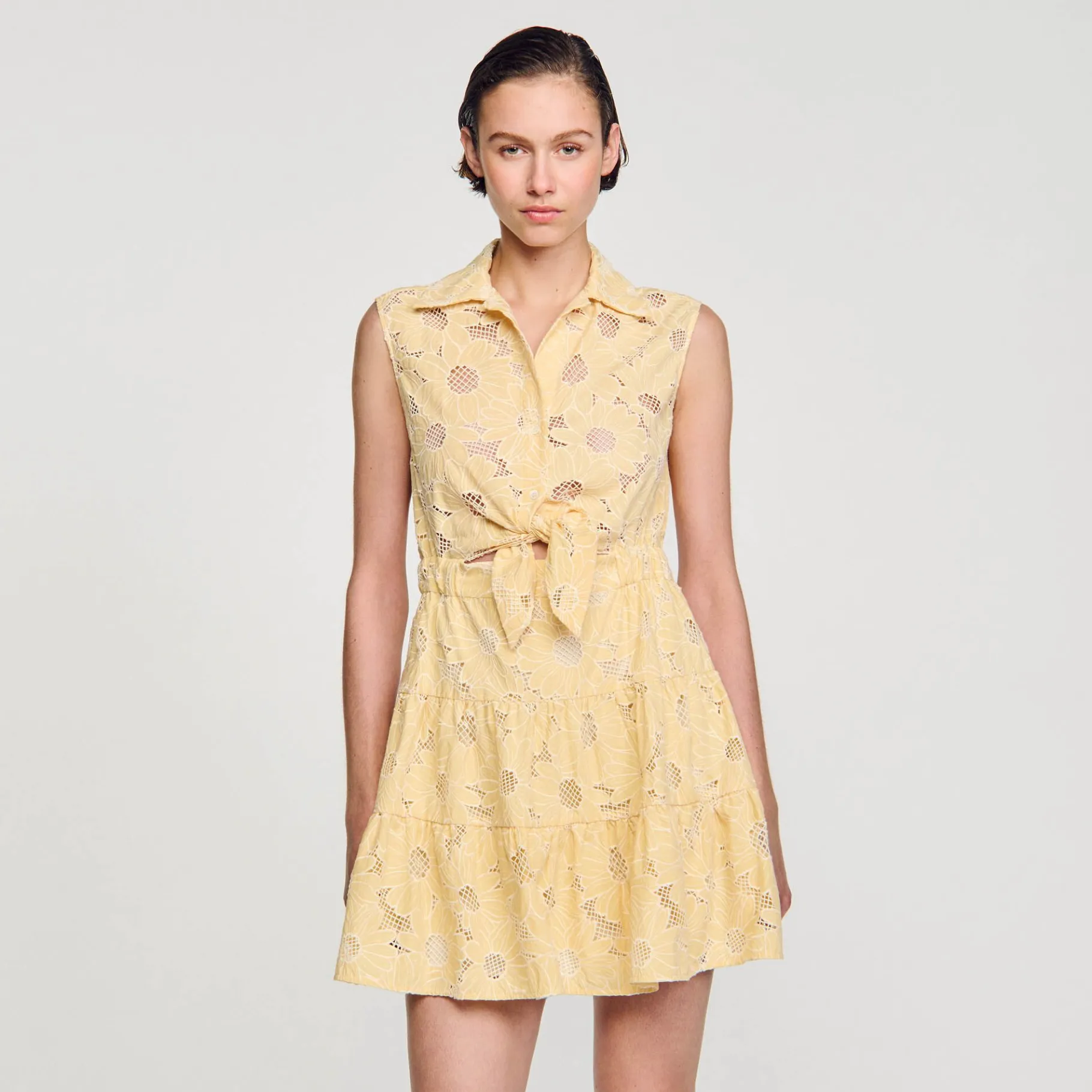 Sandro Paris Vestidos-Vestido Curto Bordado