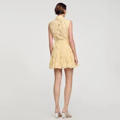Sandro Paris Vestidos-Vestido Curto Bordado