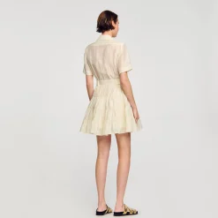 Sandro Paris Vestidos-Vestido Curto Com Babados