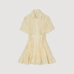 Sandro Paris Vestidos-Vestido Curto Com Babados