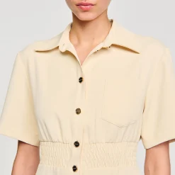 Sandro Paris Vestidos-Vestido Curto Com Botoes