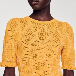 Sandro Paris Vestidos-Vestido Curto De Malha