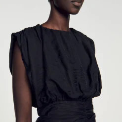 Sandro Paris Vestidos-Vestido Curto Drapeado