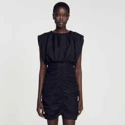 Sandro Paris Vestidos-Vestido Curto Drapeado