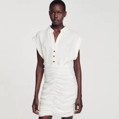 Sandro Paris Vestidos-Vestido Curto Drapeado