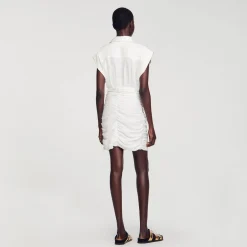Sandro Paris Vestidos-Vestido Curto Drapeado