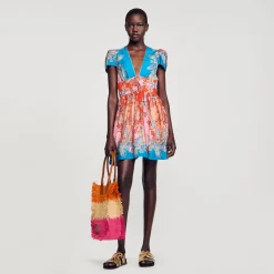 Sandro Paris Vestidos-Vestido Curto Estampado
