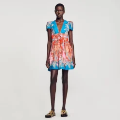 Sandro Paris Vestidos-Vestido Curto Estampado