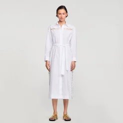 Sandro Paris Vestidos-Vestido De Camisa Longa