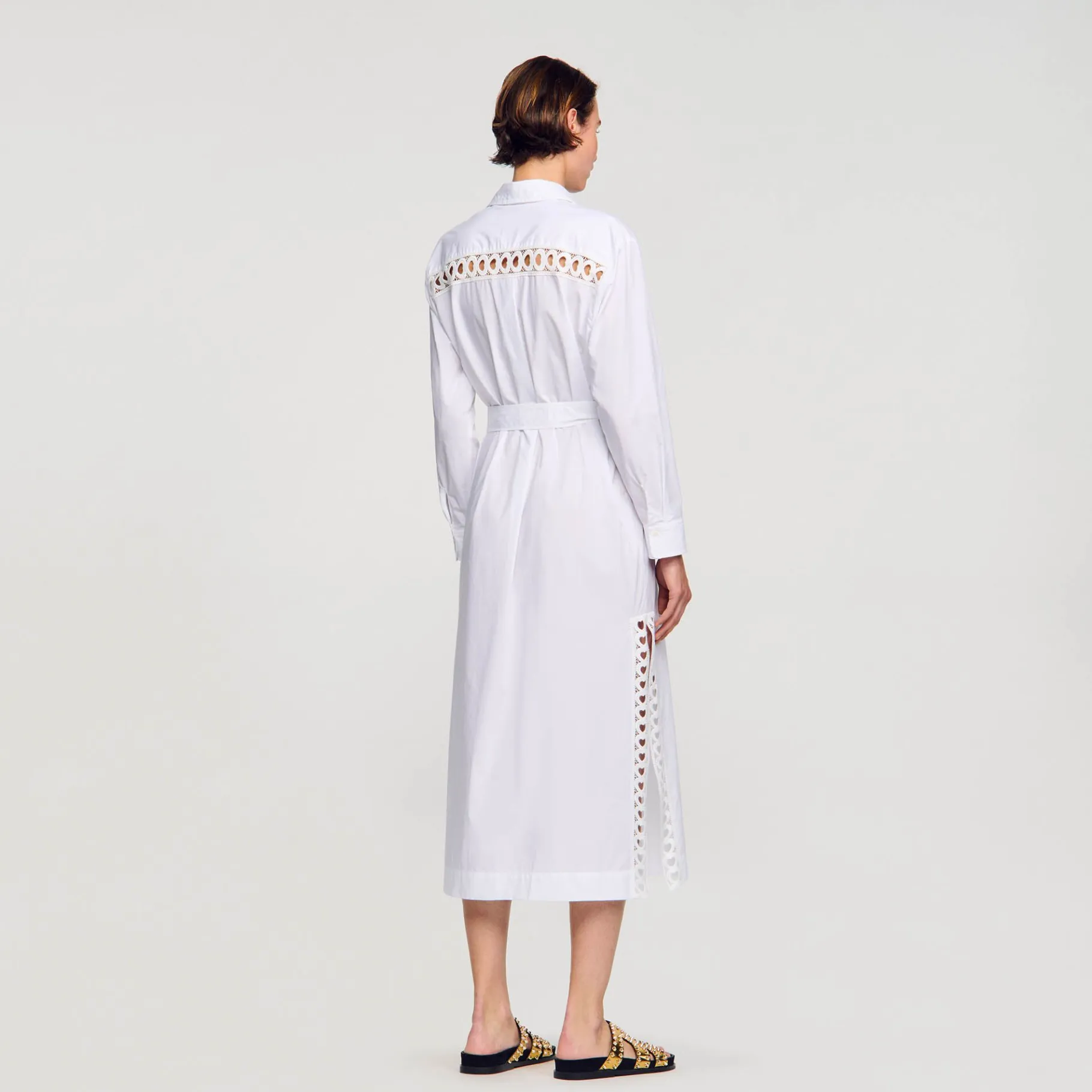 Sandro Paris Vestidos-Vestido De Camisa Longa