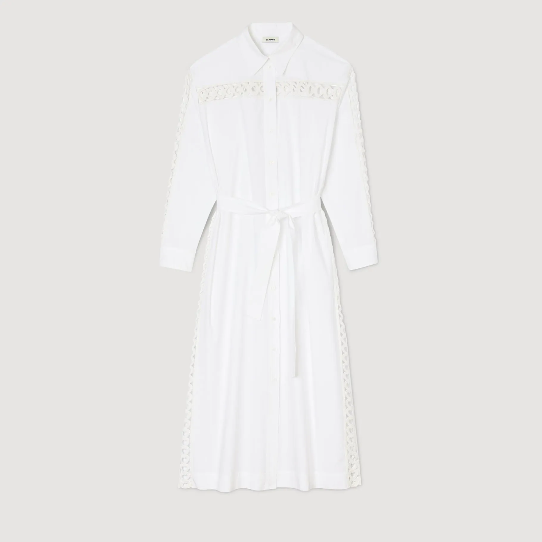 Sandro Paris Vestidos-Vestido De Camisa Longa