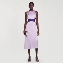 Sandro Paris Vestidos-Vestido De Cetim