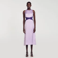 Sandro Paris Vestidos-Vestido De Cetim