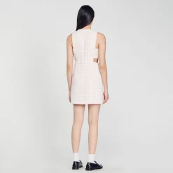 Sandro Paris Conjuntos-Vestido De Sarja Perfurado