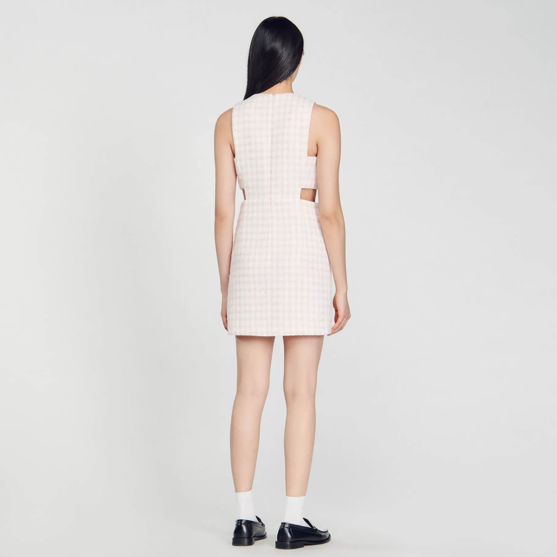 Sandro Paris Conjuntos-Vestido De Sarja Perfurado