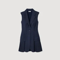 Sandro Paris Vestidos-Vestido De Terno Curto Plissado