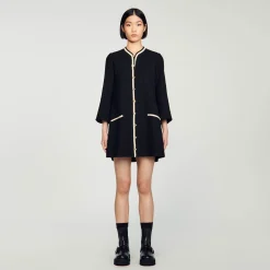 Sandro Paris Vestidos-Vestido De Tweed