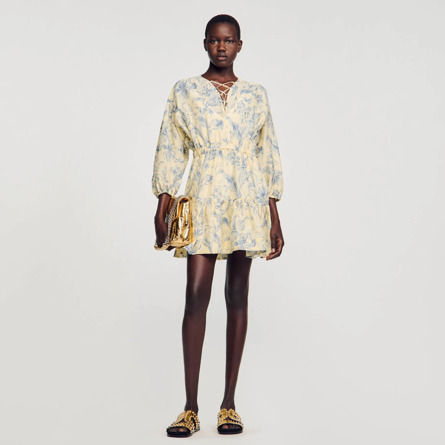 Sandro Paris Vestidos-Vestido Estampado De Flores