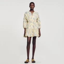 Sandro Paris Vestidos-Vestido Estampado De Flores