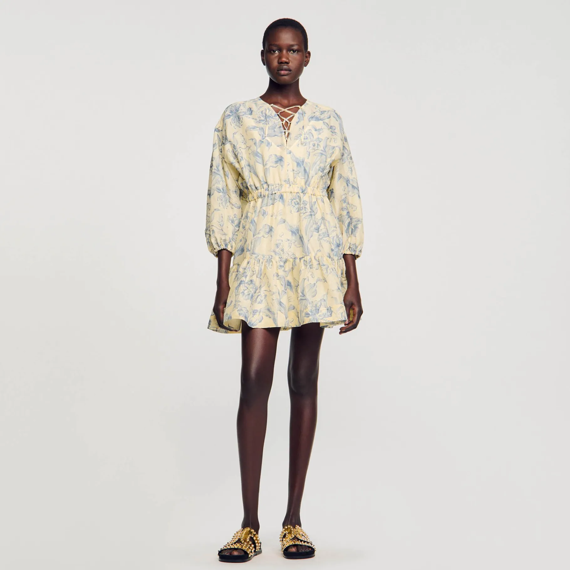 Sandro Paris Vestidos-Vestido Estampado De Flores