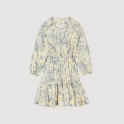 Sandro Paris Vestidos-Vestido Estampado De Flores