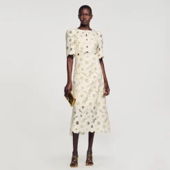 Sandro Paris Vestidos-Vestido Longo Bordado