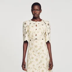 Sandro Paris Vestidos-Vestido Longo Bordado