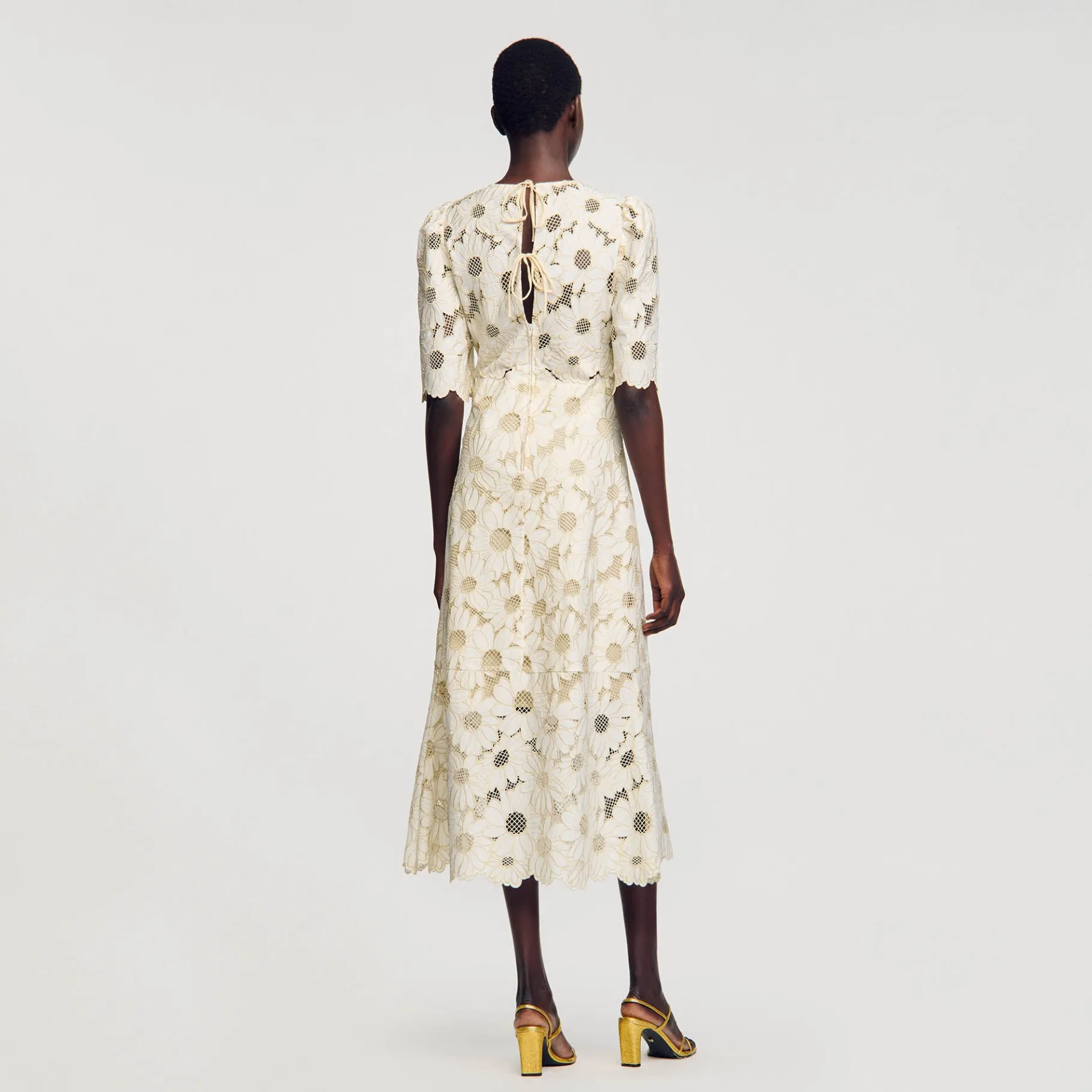 Sandro Paris Vestidos-Vestido Longo Bordado