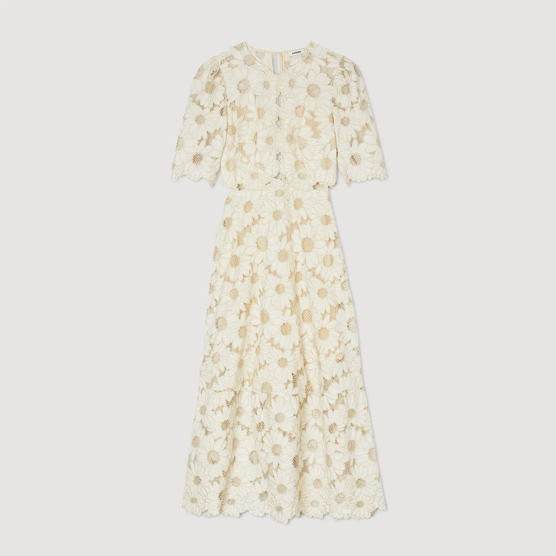 Sandro Paris Vestidos-Vestido Longo Bordado