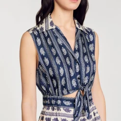 Sandro Paris Vestidos-Vestido Longo Com Estampa Paisley