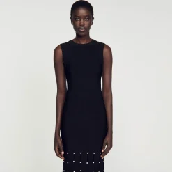 Sandro Paris Vestidos-Vestido Longo Com Franjas