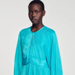 Sandro Paris Vestidos-Vestido Longo De Cetim