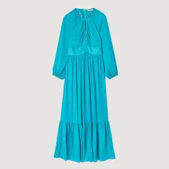 Sandro Paris Vestidos-Vestido Longo De Cetim