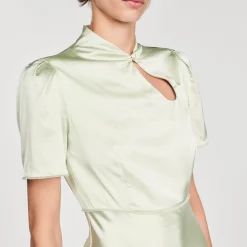 Sandro Paris Vestidos-Vestido Longo De Cetim