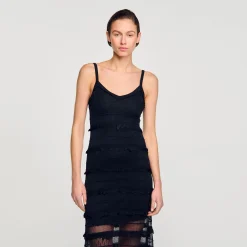 Sandro Paris Vestidos-Vestido Longo De Malha