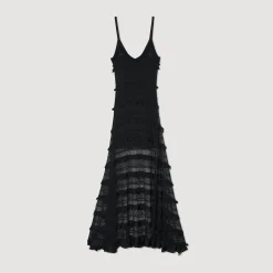 Sandro Paris Vestidos-Vestido Longo De Malha