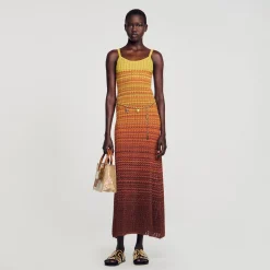 Sandro Paris Vestidos-Vestido Longo De Malha