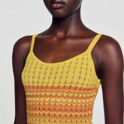 Sandro Paris Vestidos-Vestido Longo De Malha