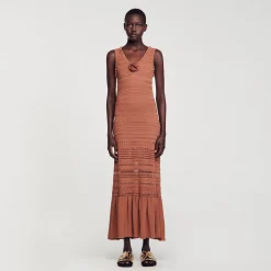 Sandro Paris Vestidos-Vestido Longo De Malha