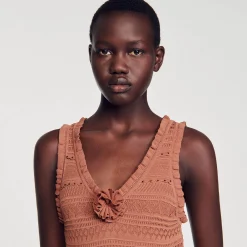 Sandro Paris Vestidos-Vestido Longo De Malha