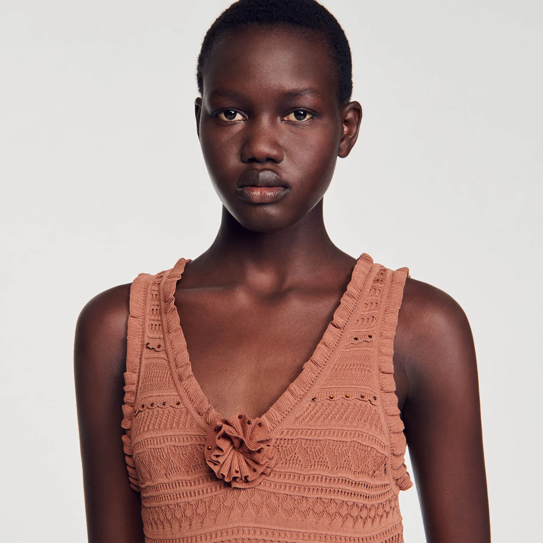 Sandro Paris Vestidos-Vestido Longo De Malha