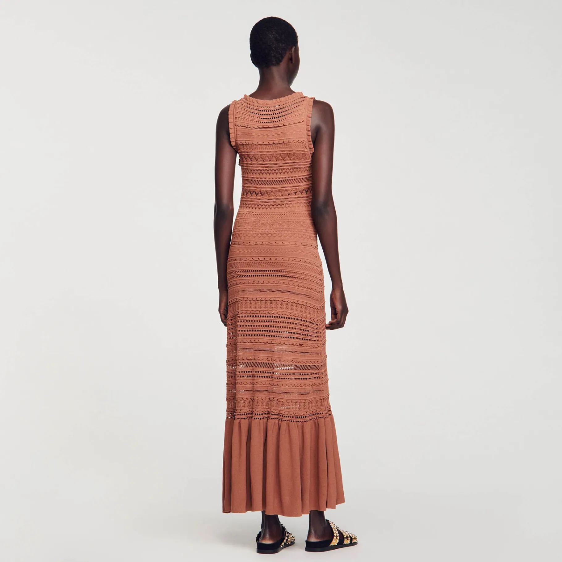 Sandro Paris Vestidos-Vestido Longo De Malha